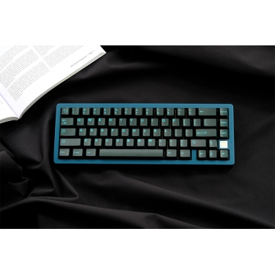 Cyan 104+17 ABS Semitransparent Doubleshot Full Keycaps Set for Cherry MX Mechanical Gaming Keyboard